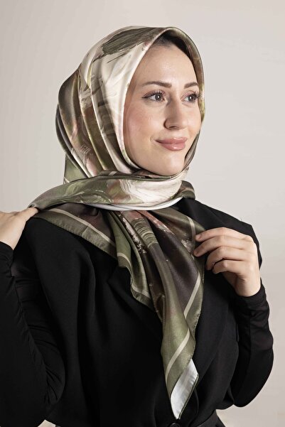 Akel Dijital Kristal Desenli Eşarp 95x95 – Pastel Desen-3