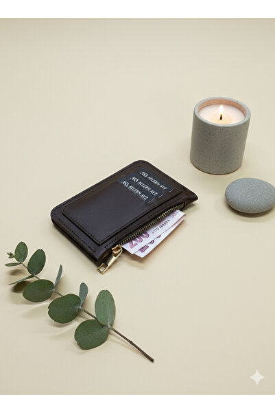 Ayleen Ayz Faux Leather 6 Card Holder and Zippered Coin Compartment Card Holder Wallet