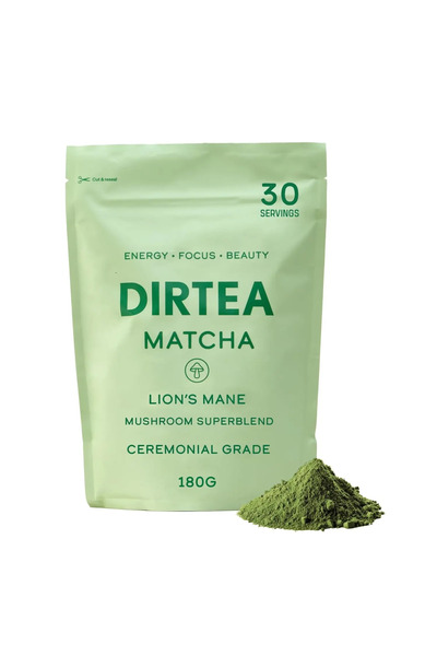 Dirtea ceai cu ciuperci adaptogene, Matcha Ceremonial, DIRTEA, 180 g