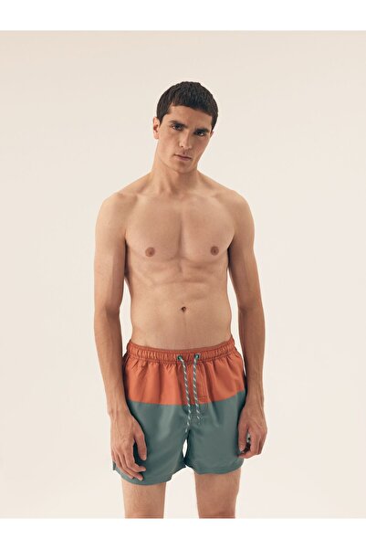 Henderson Men's Swimming Boxer Shorts with Pockets Retro Style Pool Beach Trunks | Resort