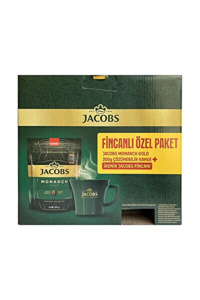 Jacobs Monarch Gold 200 gr İkonik Fincanlı Set x 2 Adet