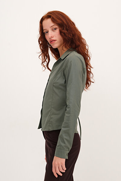 Addax Lace-Up Detailed Shirt G17604