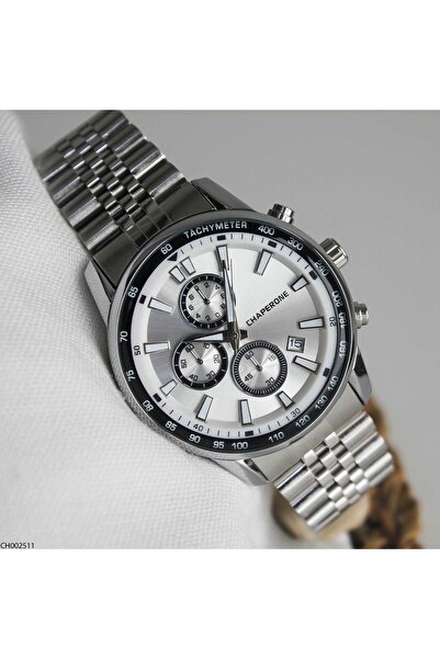 Chaperone ساعة يد رجالية بسوار فولاذي CH002511