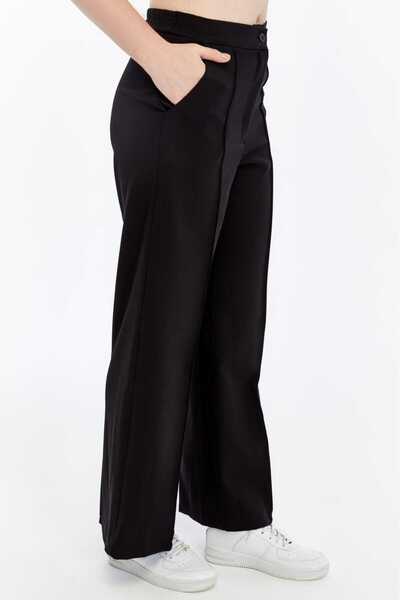 Butik بنطلون سكوبا مخيط من الأمام باللون الأسود