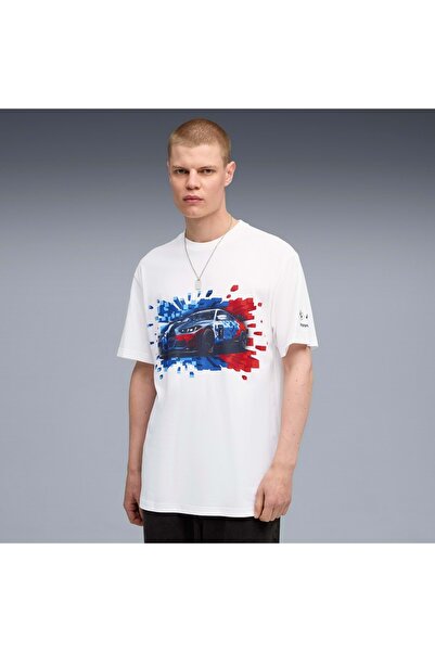 Puma 632912 Bmw Mms Graphic Tee Mono T-Shirt Men's T-Shirt White