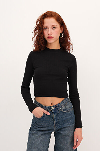 Addax Long Sleeve Basic Blouse B18496