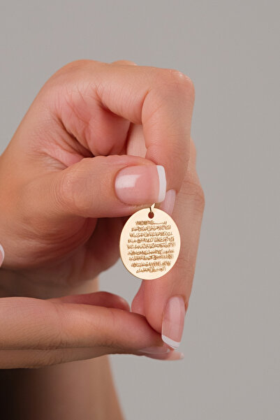 Zeynepli gold & jewelry 14 AYAR ALTIN BÜYÜK AYETEL-KÜRSİ KOLYE UCU