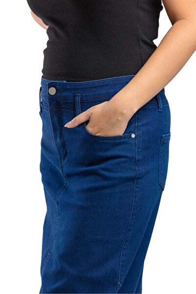 SUGA Summer maxi denim skirt, comfortable cotton