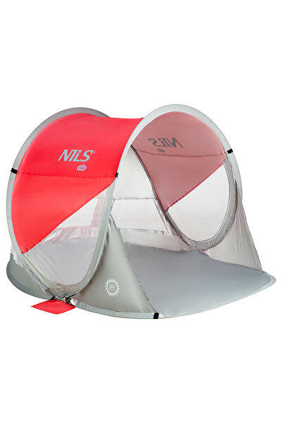 Other CORT DE PLAJĂ POP-UP ROȘU-GRI NC3142 NILS CAMP