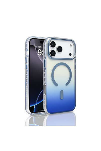 Nezih Case Apple iPhone 17 Pro Max Uyumlu M-safe Şarj Özellikli Transparan Re...