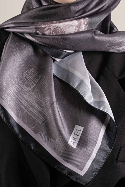 Akel Digital Crystal Patterned Scarf 95X95 – Pastel Pattern-3