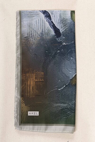 Akel Digital Crystal Patterned Scarf 95X95 – Pastel Pattern-3