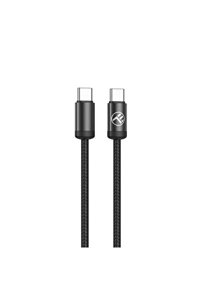 TELLUR Minimalist USB-C to USB-C Cable, 60W, 1m, Black