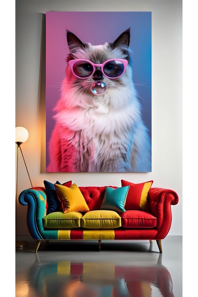 özkacar PISICA CU GUMĂ DE MESTEAT :) Decor pentru perete acasă Salon de înfru...