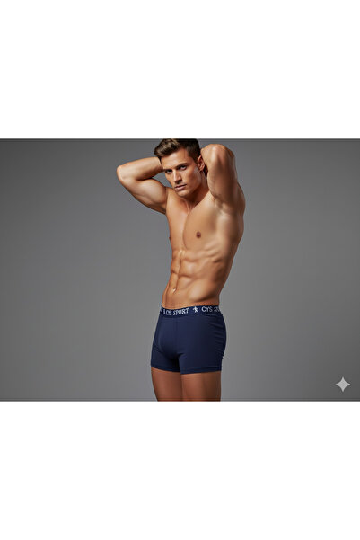 FAMESTEKSTİL ΣΕΤ 5 ΑΝΔΡΙΚΩΝ ΜΠΟΞΕΡ ΣΚΟΥΡΟ ΜΠΛΕ