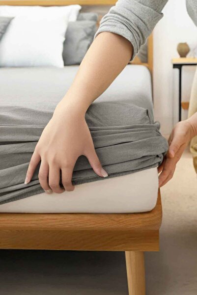 Decomia Home ملاءة سرير من القطن الممشط بنسبة 100% من فونا، مطاطية، مزدوجة، مفردة، كبيرة الحجم