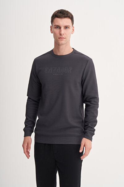Cazador Φούτερ από ύφασμα με στάμπα Regular Fit Single Jersey