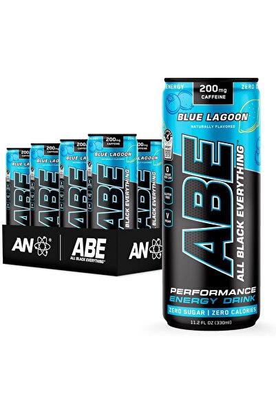 ABE all black everything مشروب طاقة خالي من السكر | بلو لاجون | 0 سعرة حرارية...