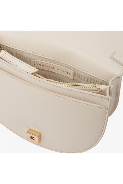 Tommy Hilfiger Heritage Saddle Kadın Bej El Çantası