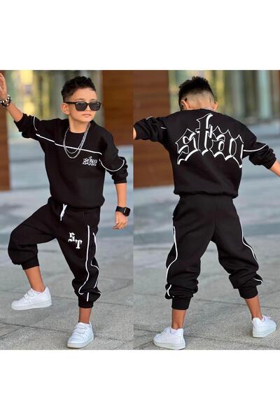 RAPAPA Σετ αθλητικής φόρμας για αγόρια με 3 κλωστές με ανοιχτόχρωμο κάτω μέρος-43113-S