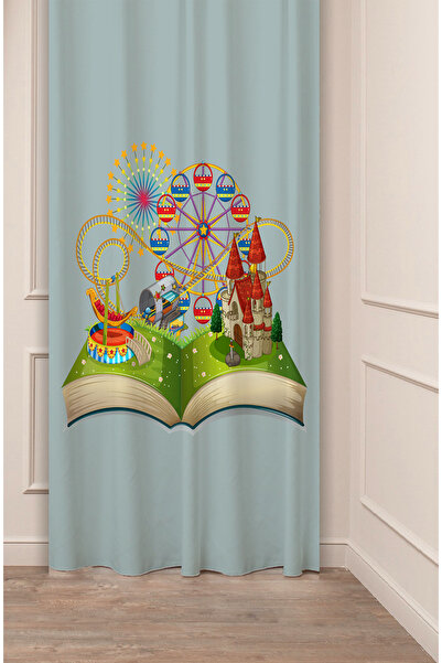 GREENDECOR Fairy Tale Castle Dream Children's Room Designed Digital Printed (...