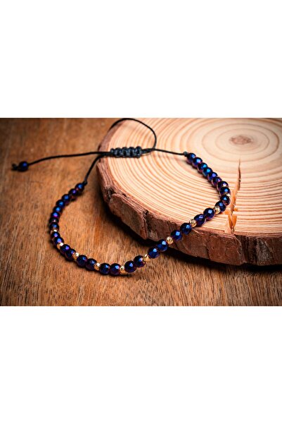 OEM Bracelet with faceted hematite and 585 14k gold beads