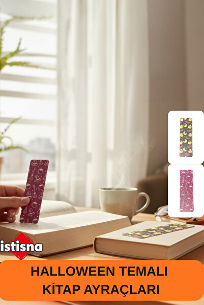 İstisna 2'li Kitap Ayracı Seti Happy Halloween Temalı Sevimli Kitap Ayraçları