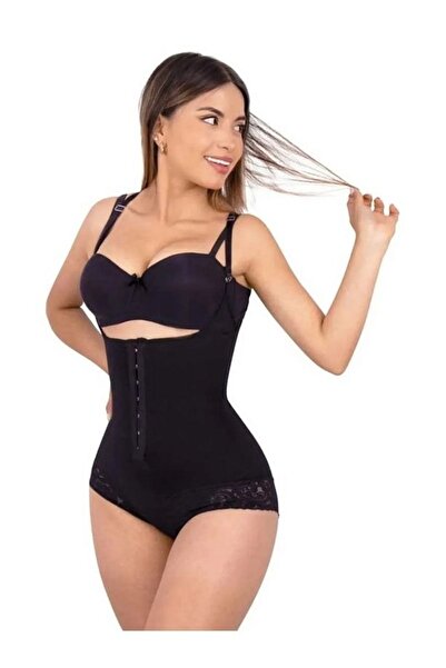 AY'S SHOP ONLİNE Women's Slimming Hourglass Look Bodysuit Corset, Lace Adjustable Underwire Strap Corset
