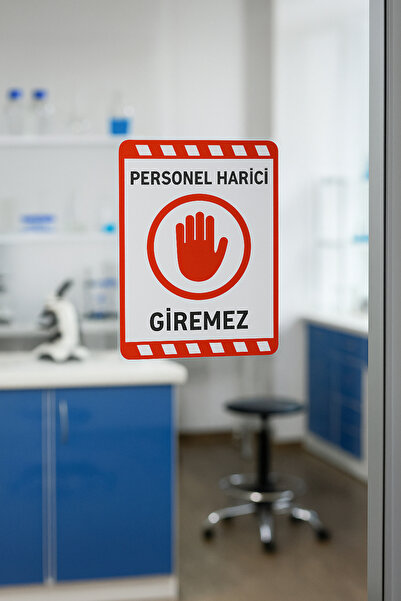 çokaş Staff Not Allowed External Persons 2-Pack Forex Warning Sign