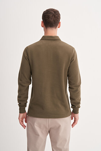 Cazador Φούτερ Σελανίκης από βαμβακερό μείγμα με λαιμόκοψη εφαρμοστό