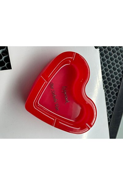 Shine Lazer Romantik Hediye Kalp Şeklinde Epoksi Küllük – İsimli & Tasarımlı