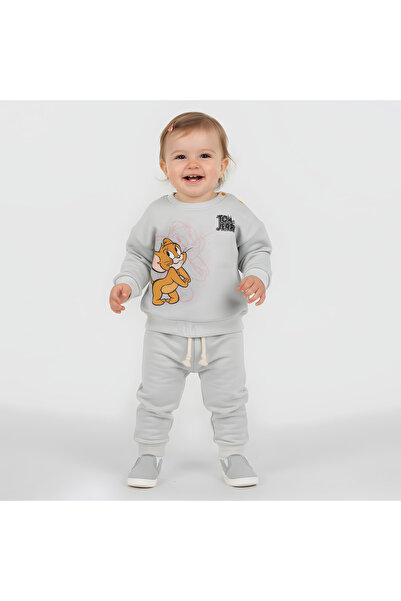 baby flamindo طقم أطفال مطبوع بثلاث خيوط