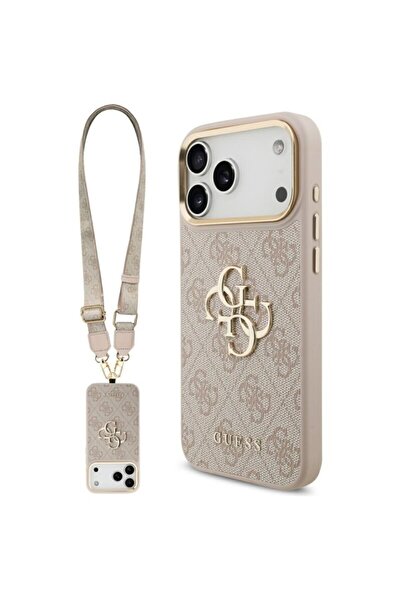 Guess Carcasă originală pentru iPhone 17 Pro Max Big 4G Classic Logo cu curea...