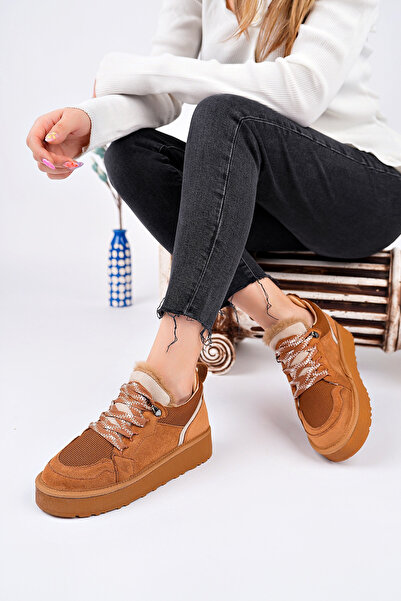 Madam Tarz DZY-444 Αθλητικά με γούνινα κορδόνια