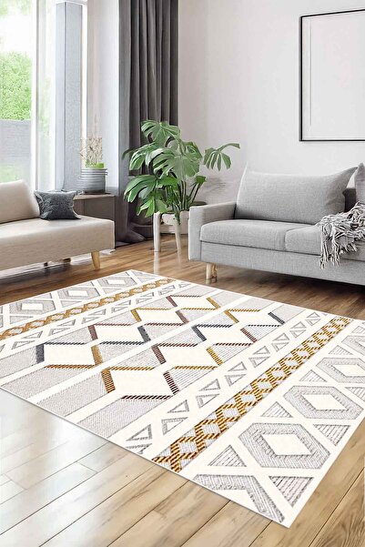 Decomia Home Covor digital anti-alunecare, lavabil, ușor de curățat, covor de living, covor de bucătărie, covor de podea