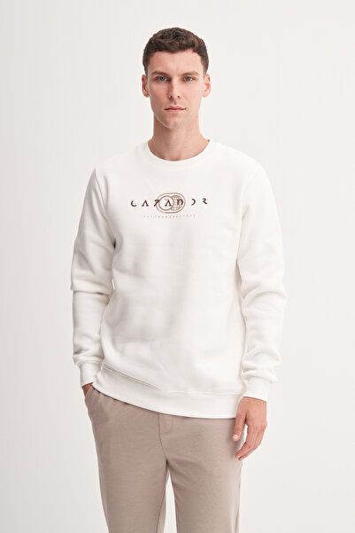 Cazador Φούτερ Regular Fit Vintage από μαλακό βαμβακερό ύφασμα-53625