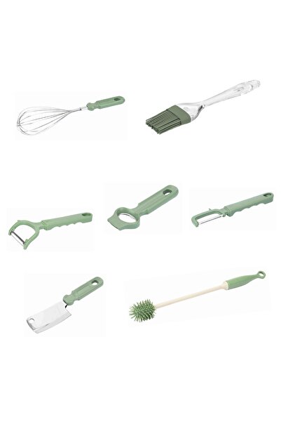 Sungroup Σετ 7 τεμαχίων σκευών κουζίνας σε πράσινο χρώμα