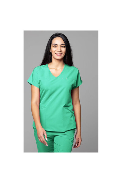 tag Costum medical pentru femei, bluză și pantaloni, slim fit, New AMBRA, ver...