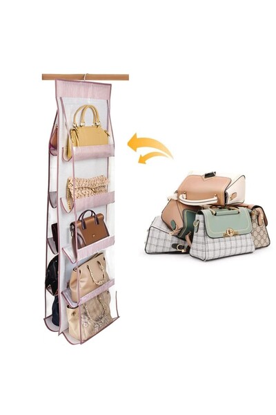 ipekbazaar Organizator de pantofi cu geantă compartimente și geantă umerașe, ...