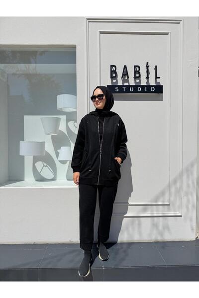 Venöve Aida Pantolonlu Takım 26FWCEK0001 Siyah