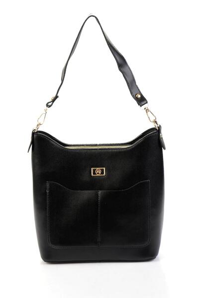 Bambi Siyah Kadın Omuz Çantası C06650265909