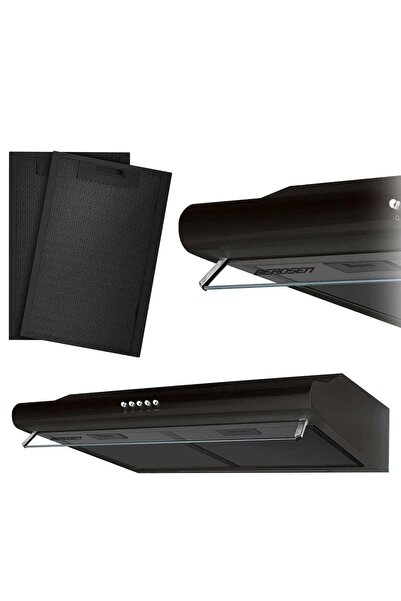 Berdsen Hota de bucatarie, traditionala, control mecanic, butoane, iluminare LED, 3 viteze, 205 mc/h, 60 ...