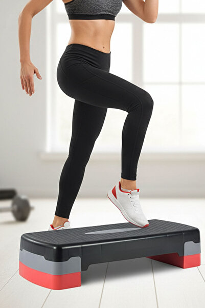 Delta Step Tahtası 2 Kademeli – Aerobik Step Board, Kardiyo Egzersiz, Evde Spor Fitness Aleti