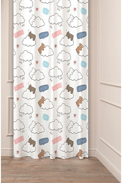GREENDECOR ستارة خلفية عصرية لغرفة الأطفال بتصميم دب السحابة مع نمط مطبوع رقم...