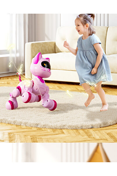 Buldug Akıllı Robot Evcil Kedi – Şarkı Söyleyen, Dans Eden, Programlanabilir Oyuncak (Pembe / Mavi)
