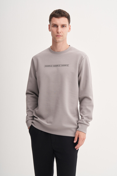 Cazador Dynamic Regular Fit Cotton Blend Scuba Sweatshirt