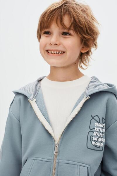 nk kids Boy's Zippered Cardigan Blue 49308