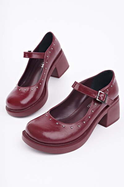 Madam Tarz Rcp-8102 Thick Heel Belted Loafer