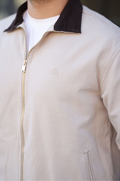 LTC Jeans Ανδρικό μπουφάν από καμβά σε μπεζ χρώμα