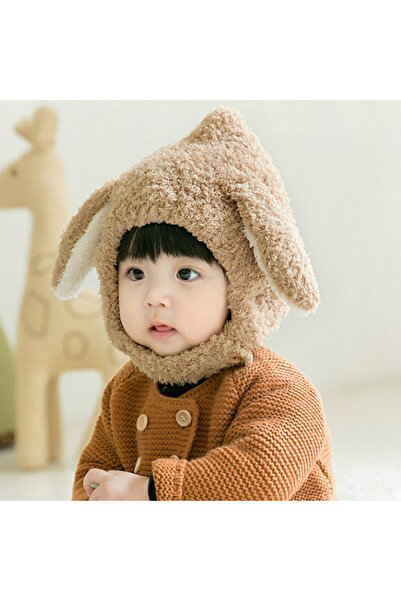 Superbaby Caciulita maro pentru bebelusi - Bunny